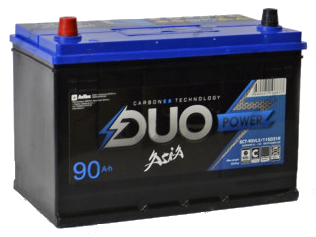 Аккумулятор автомобильный Duo Asia 90Ah 780A (п.п.)